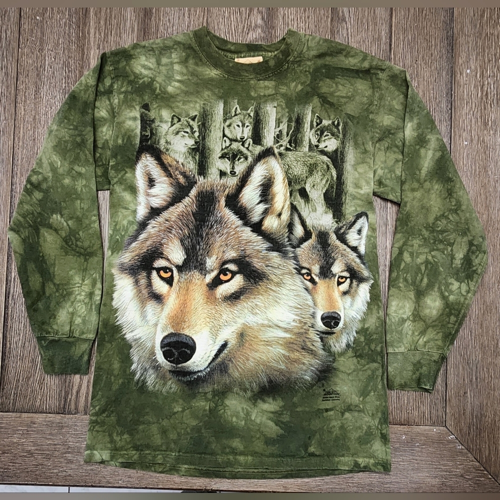 🐺 The Mountain Vintage Y2K 2004 Wolf Wolfpack Long Sleeve Shirt / Sweater 🐺